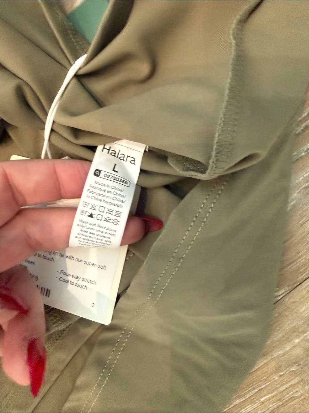 HALARA Olive Green Backless Dress Size Large - Picture 3 of 4